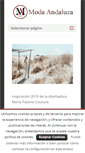 Mobile Screenshot of modaandaluza.com